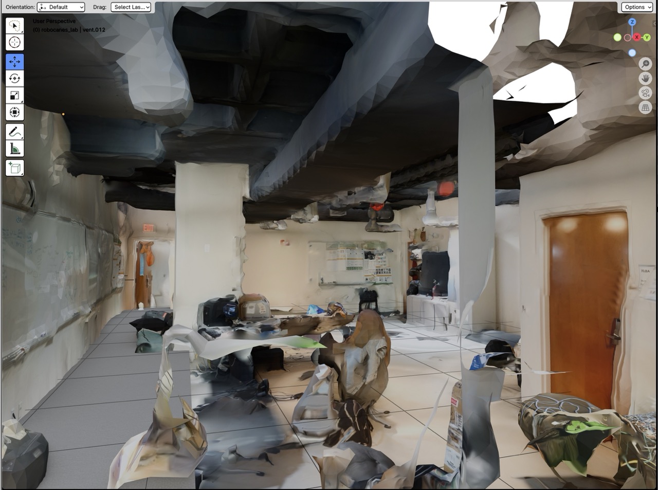 General lab space from the back of the room.