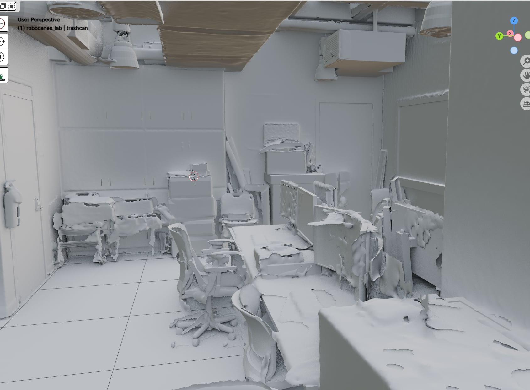 Desk cluster and chairs for proxy replacement.
