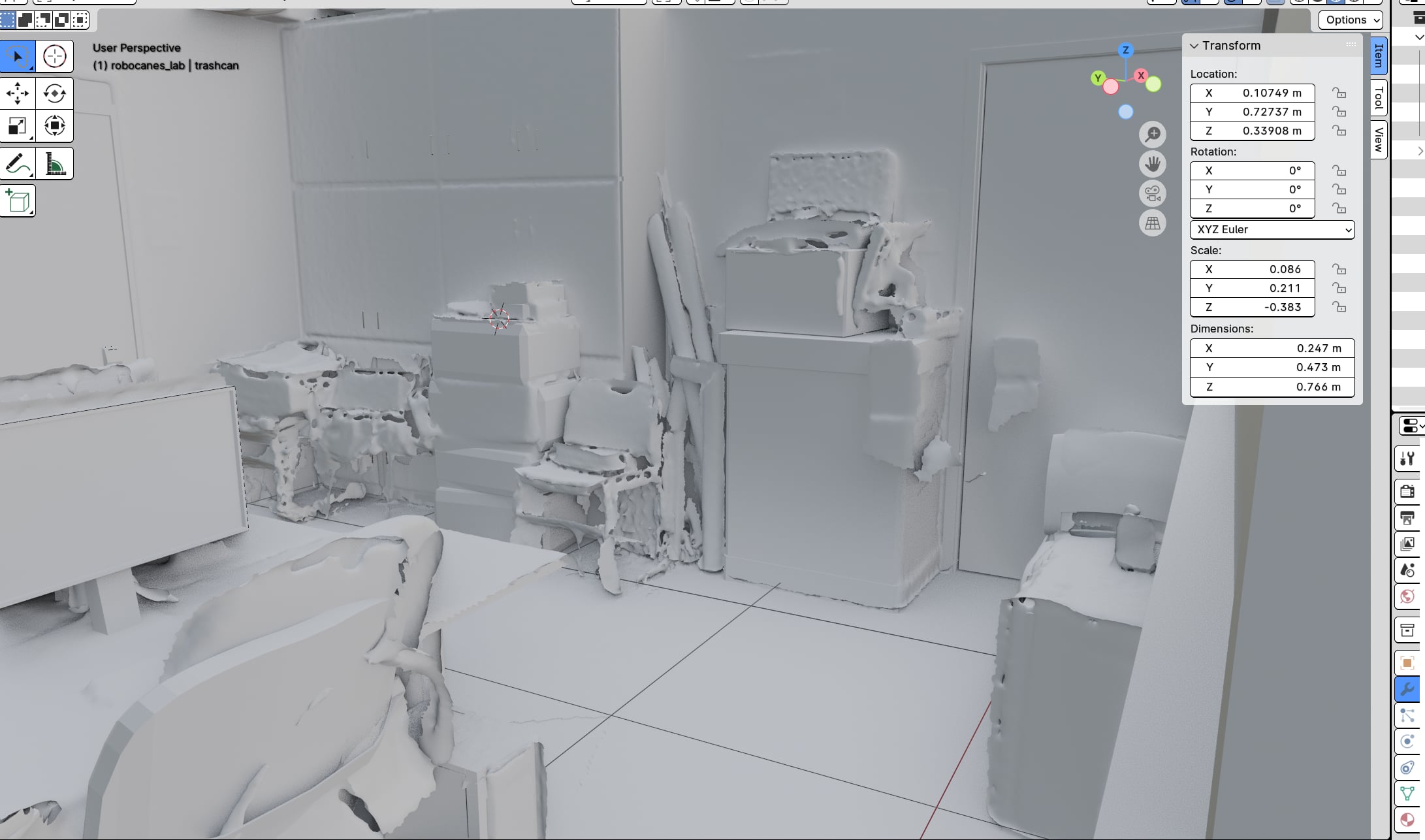 Corner by the door with stacked boxes and misc gear.