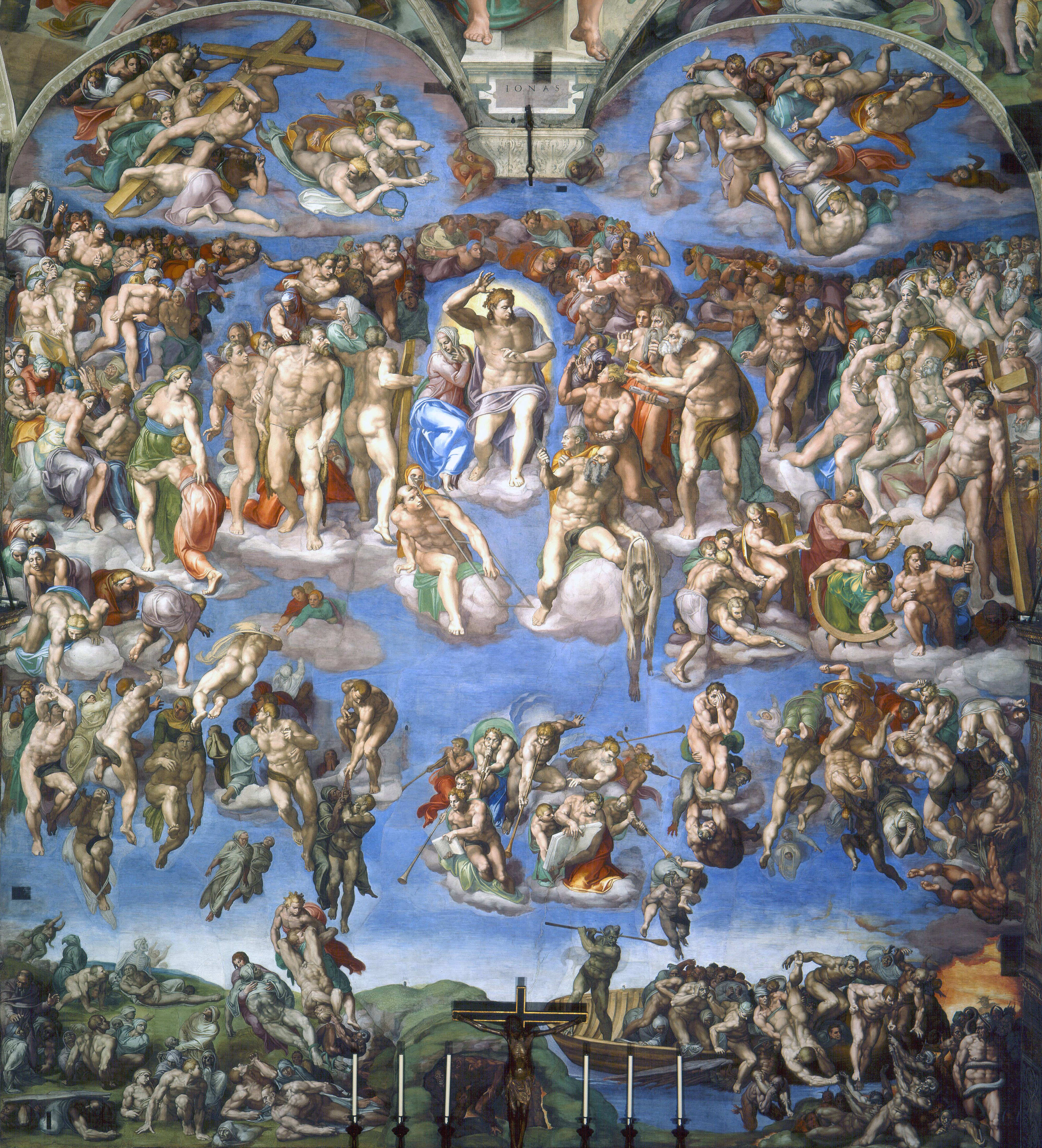 Michelangelo | The Last Judgment (1536-1541) | fresco.