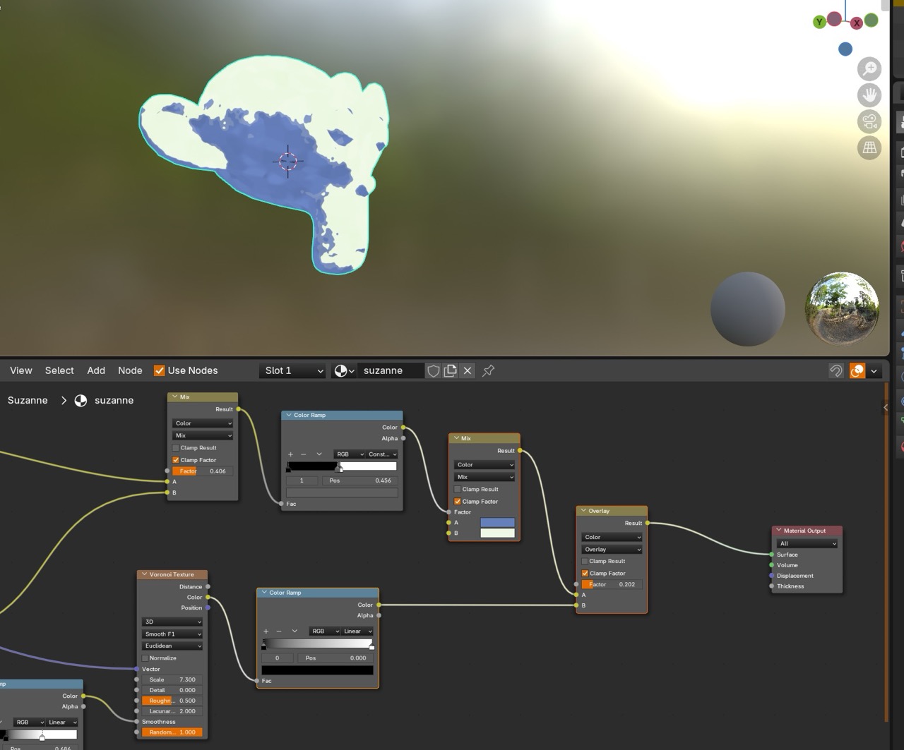 Toon plus watercolor combined node graph (pass 1)