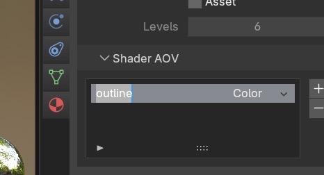 View Layer: AOV created and named