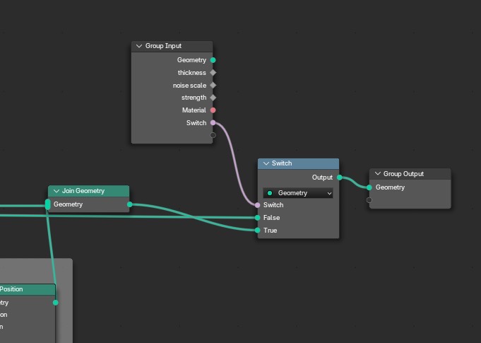 Switch node added for outline toggle