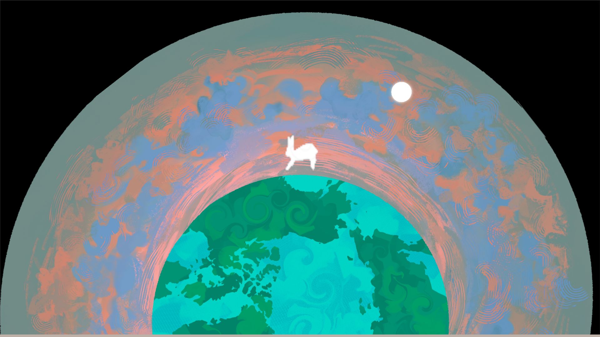 Day scene assembled in engine.