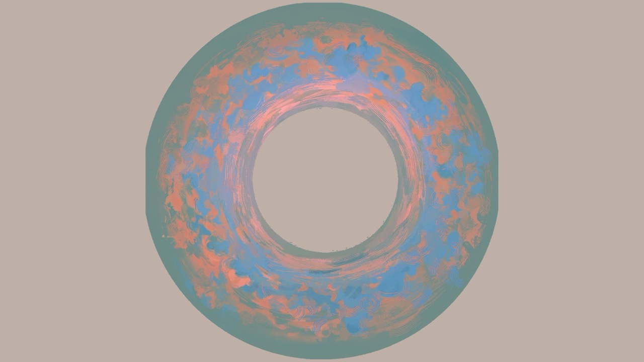 Day palette: teal, peach, and light cloud shapes for a relaxed tone.