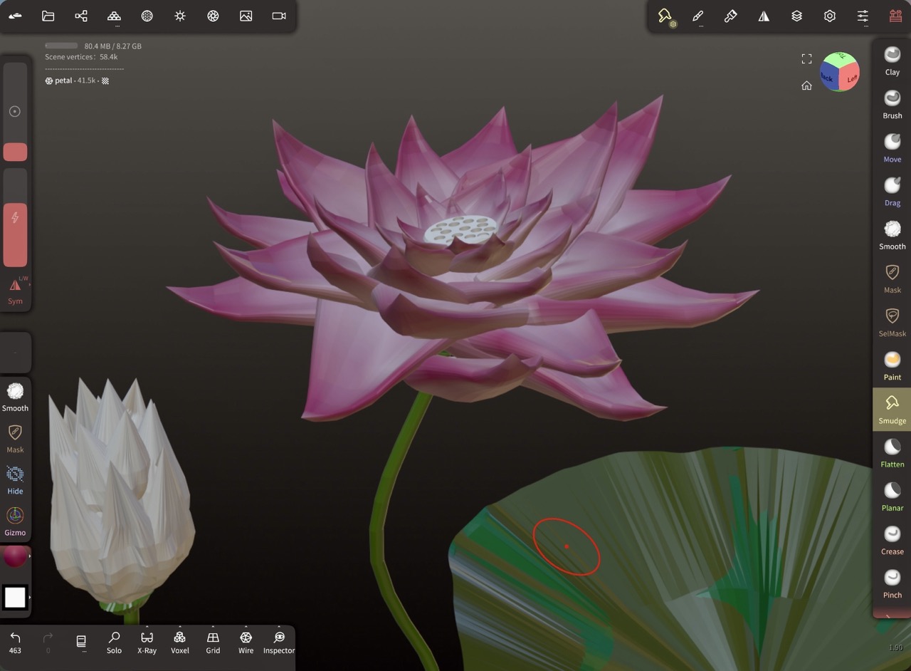 Refining color and texture adjustments.