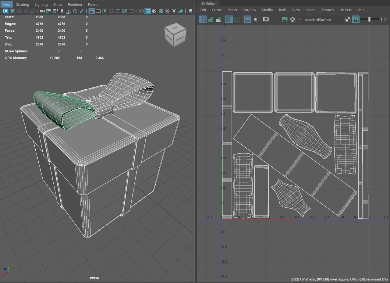 Present box UVs