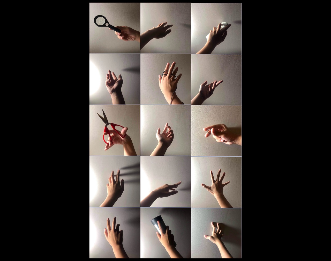 A selection of hand poses chosen for the studies.