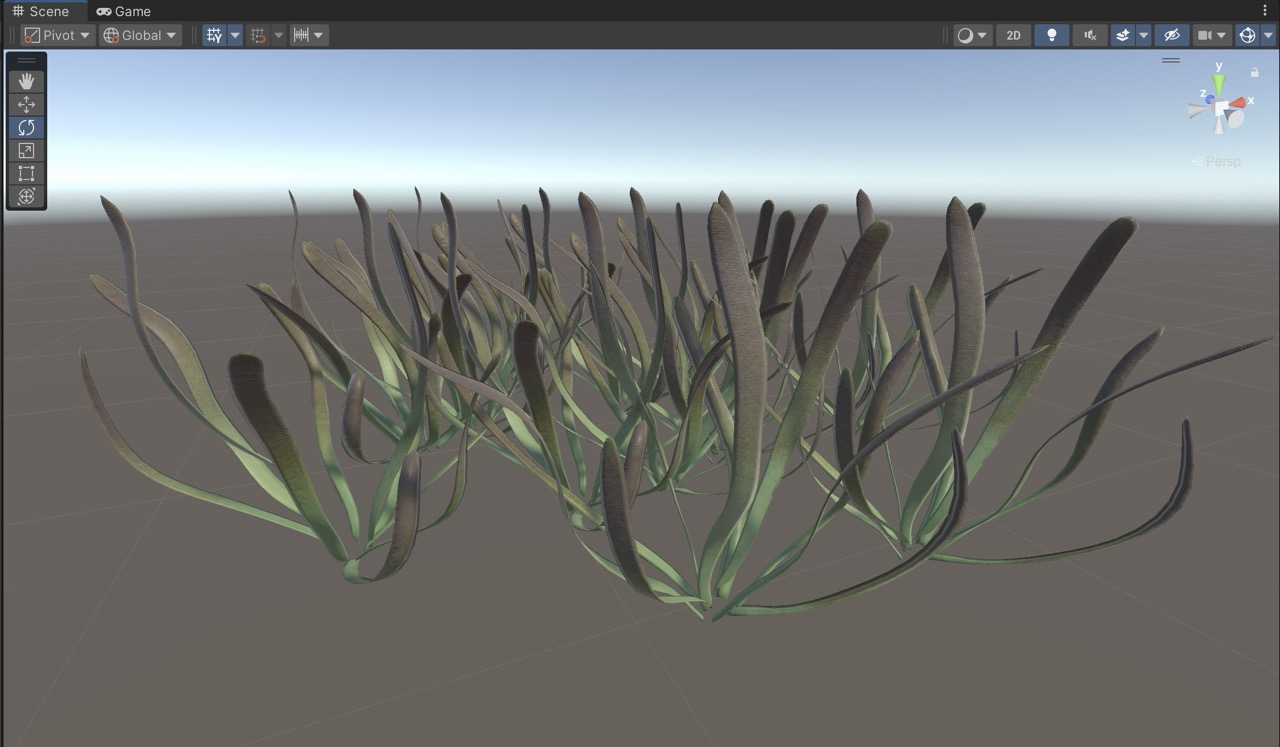 Side view of model in Unity