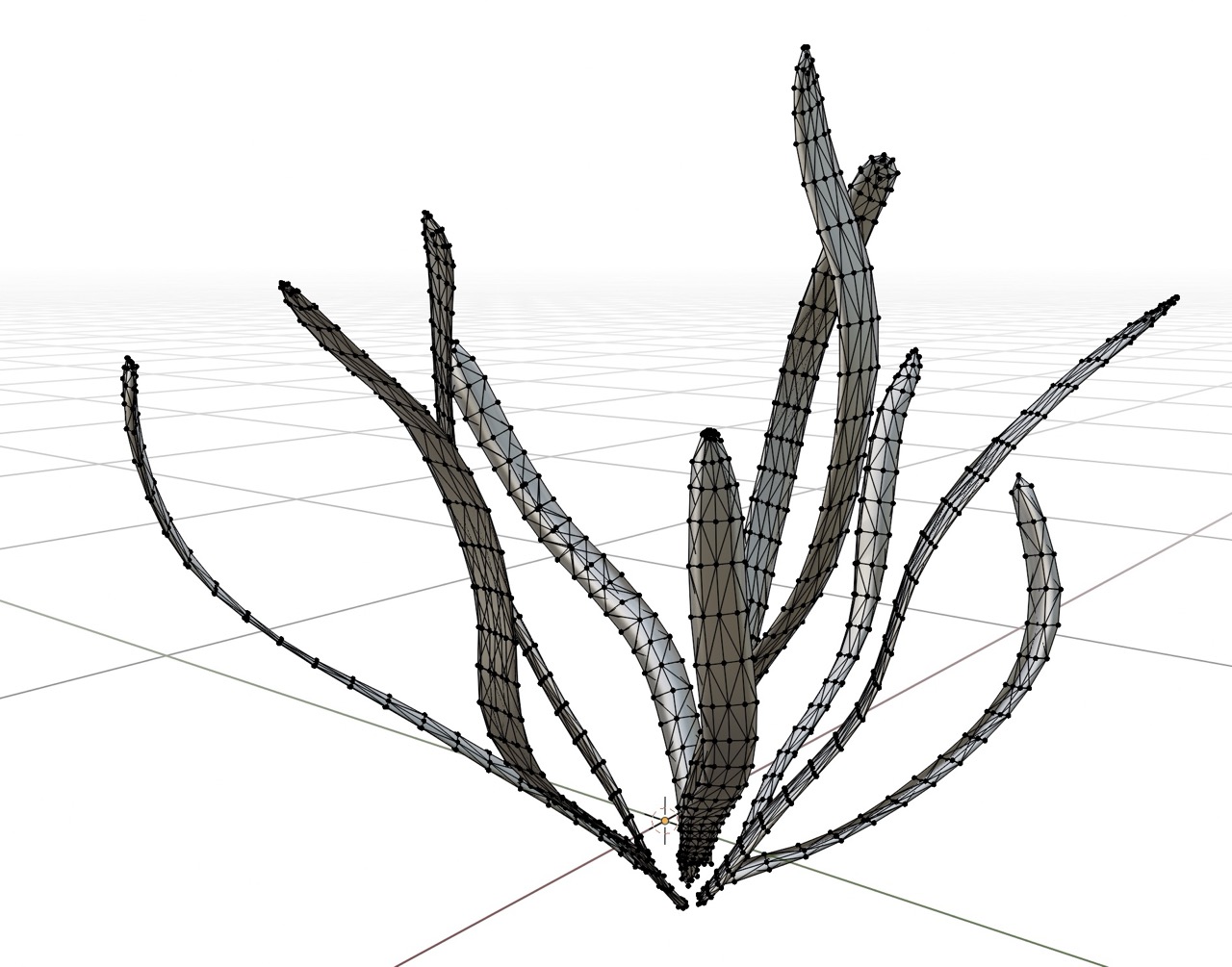 Side view of wireframe