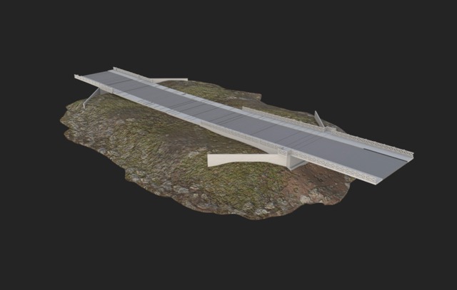 Fully textured model in Substance 3D Painter.