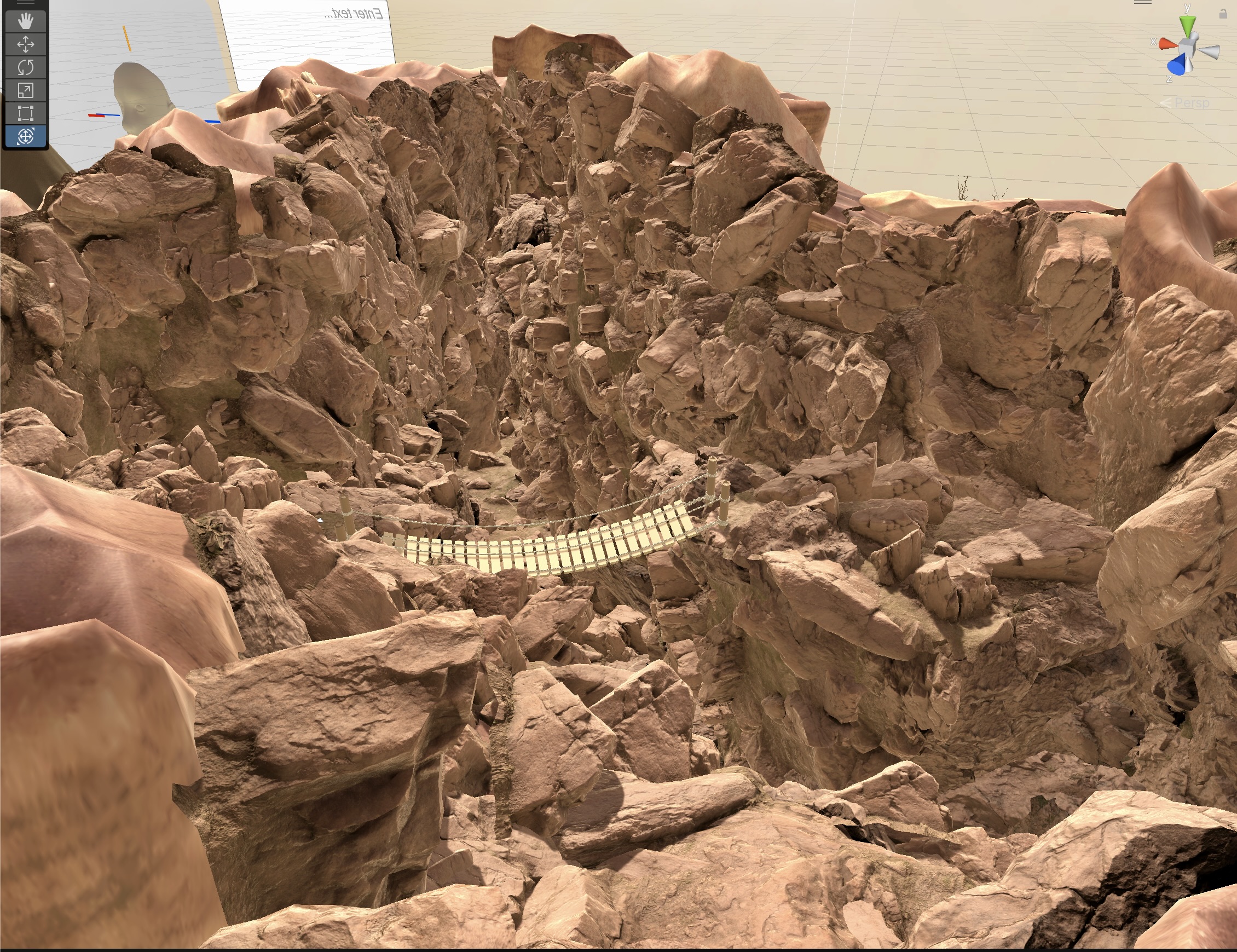Initial concept of the wooden bridge